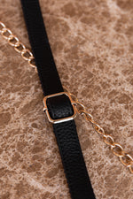 Load image into Gallery viewer, Kyn vegan backpack strap buckle detail
